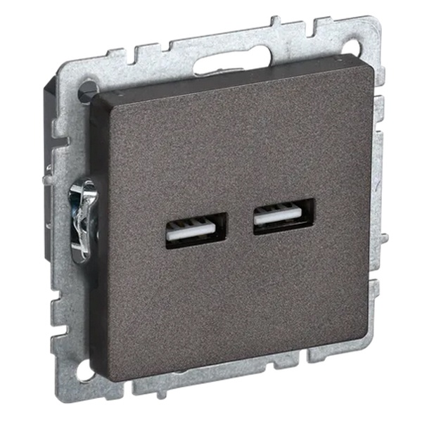 Зарядка ИЭК BRITE USB A+A 3,1А бронза (РЮ10-1-БрТБ)