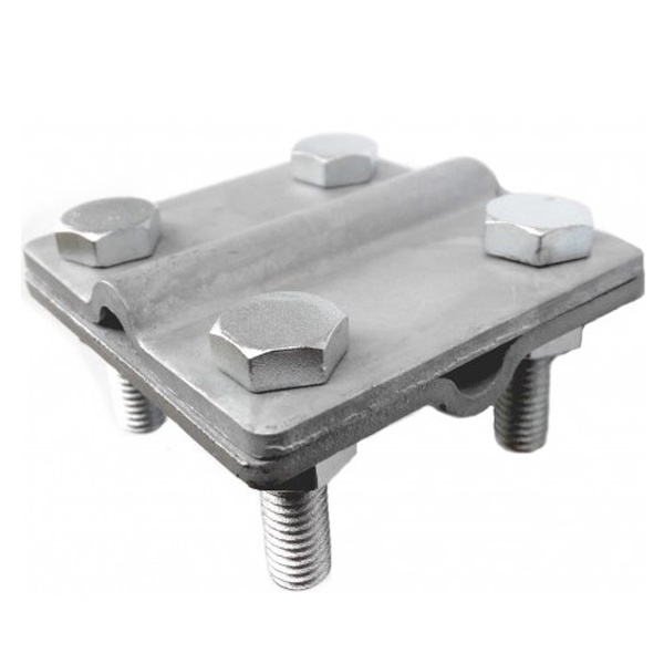 Зажим крестовой TDM ЗКСГО25, горячеоцинкованный, стержень - провод 25-95мм2/полоса 3х25мм