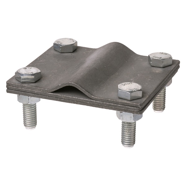 Зажим соединительный TDM 4-х болтовой, штырь D16 мм/полоса 40х4мм, термодиффузия