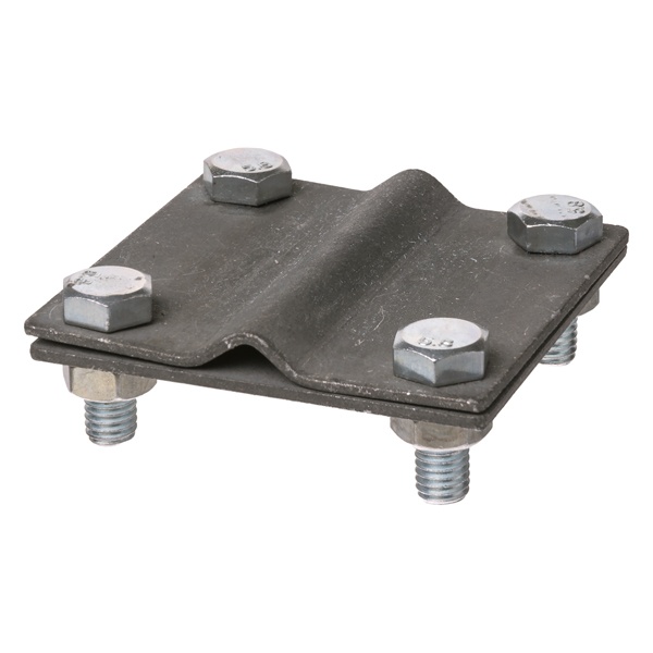 Зажим соединительный TDM 4-х болтовой, полоса 40х4мм/прут D6-10 мм, термодиффузия