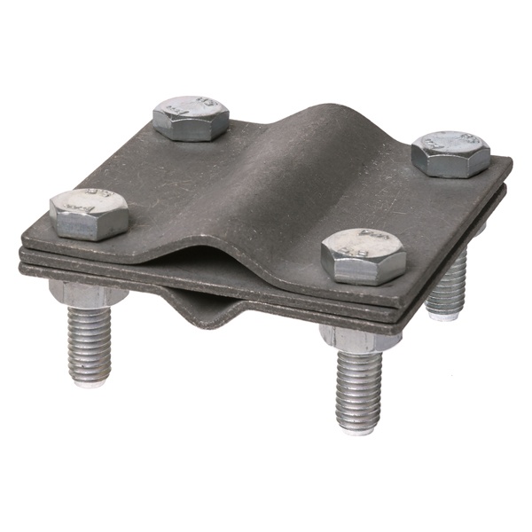 Зажим соединительный TDM на 4 болтах штырь D16 мм/полоса 40х4 мм/прут D6-16 мм, термодиффузия