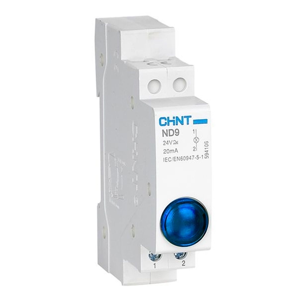 Индикатор Chint ND9-1b синий , AC/DC230В (LED)