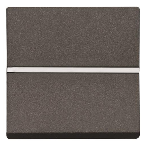 Одноклавишный перекрестный переключатель 2 модуля ABB Zenit, антрацит (N2210 AN)