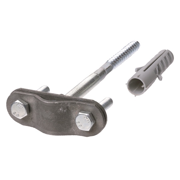 Крепление молниеприемника TDM к стене с дюбелем длина 120 мм, D16-20 мм, гор.цинк.