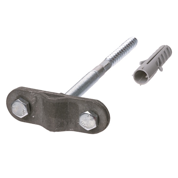 Держатель TDM фасадный для прута D6-10 мм длина 100 мм, дюбель, стальной зажим, термодиффузия