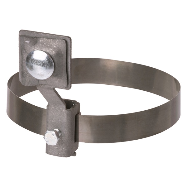 Держатель TDM хомут D10-100 мм нержавеющая сталь, с выносом для прута D6-10 мм, стальной зажим