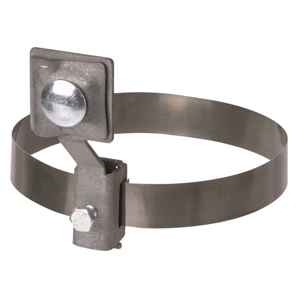 Держатель TDM хомут D10-200 мм нержавеющая сталь, с выносом для прута D6-10 мм, стальной зажим