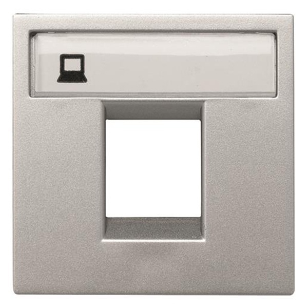 Накладка для 1-го суппорта типа 2017. и/или 2018., 2м ABB Zenit, серебристый (N2218.1 PL)