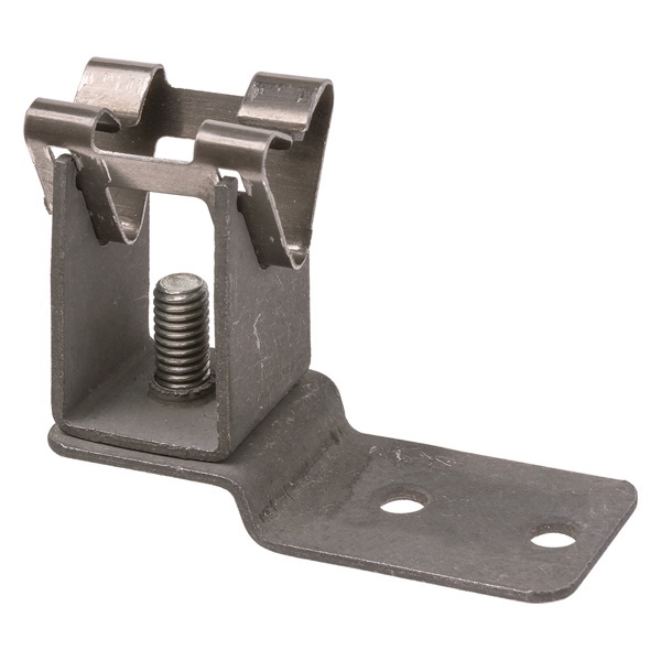 Держатель TDM под черепицу стальной фиксатор для прута D8 мм, основание 100 мм, горячее цинкование