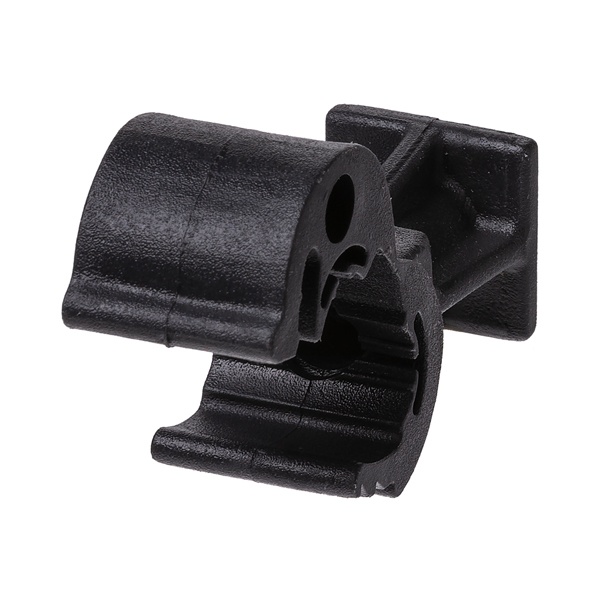 Держатель TDM для гориз. и верт. поверхностей полимер. фиксатор с защелкой для прута D8-10 мм h25 мм