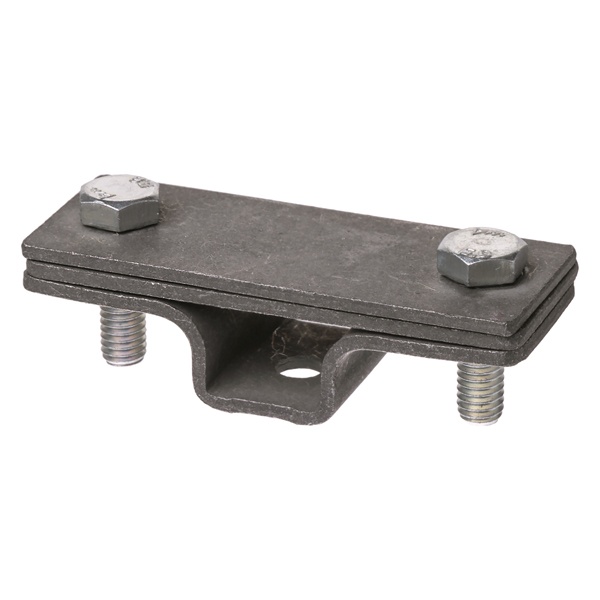 Держатель TDM фасадный 2-х болтовый с контактной пластиной для полосы шириной 20-40мм, горячее цинк.