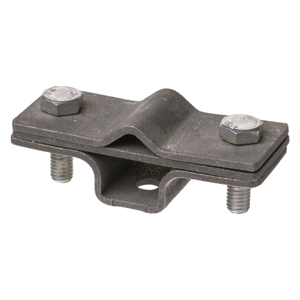 Держатель TDM фасадный 2-х болтовый с контактной пластиной для прута D6-10 мм, горячее цинкование