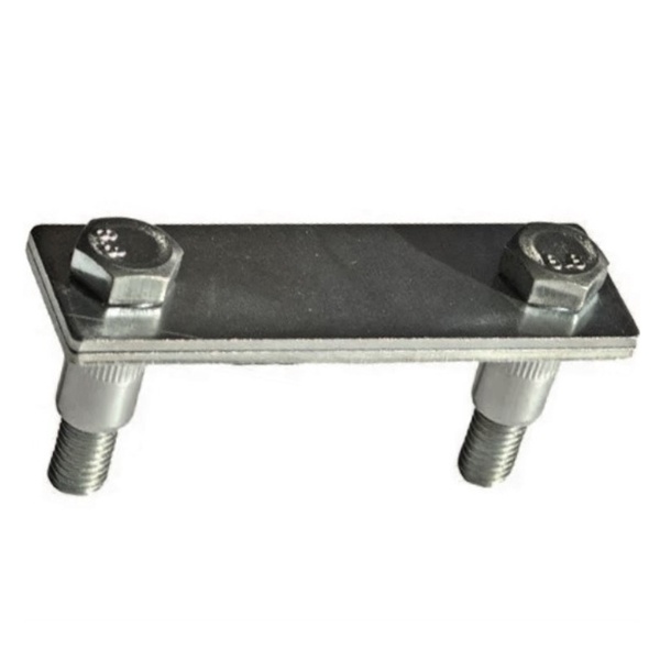 Держатель TDM для профнастила с двумя болтовыми заклёпками для полосы шириной 25-50мм, горячее цинк.