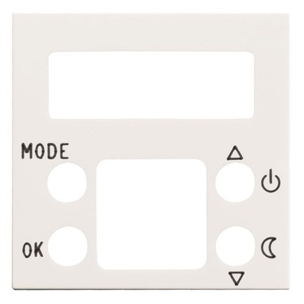 Накладка механизма электронного терморегулятора 8140.5, 2м ABB Zenit, альпийский белый (N2240.5 BL)