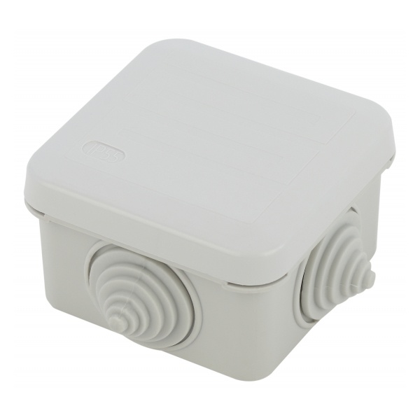 Коробка распаячная ЭРА KORz 70х70х40 мм открытой установки на защелках (4 гермовводов) IP55