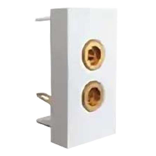 Аудио розетка Экопласт HI-FI на 1 модуль 45х22,5 LK45 белая