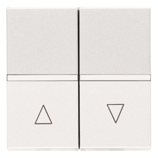 Выключатель жалюзи кнопочный без фиксации ABB 2 модуля Zenit, альпийский белый (N2244 BL)