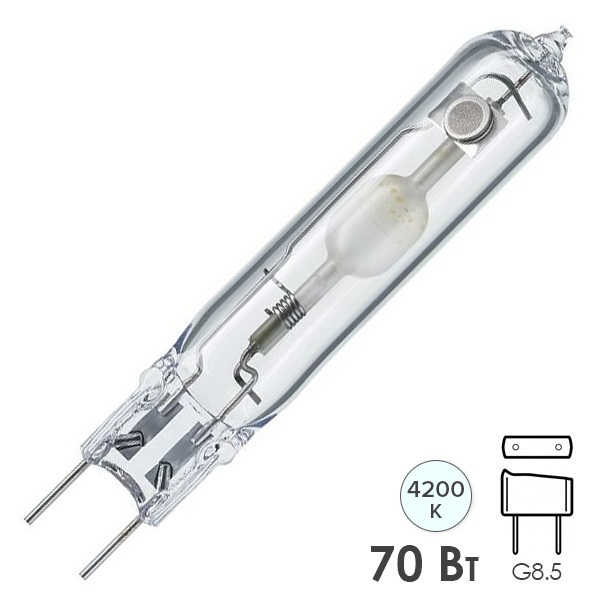 Лампа металлогалогенная Philips CDM-TC Elite 70W/942 4200K G8.5 (МГЛ)