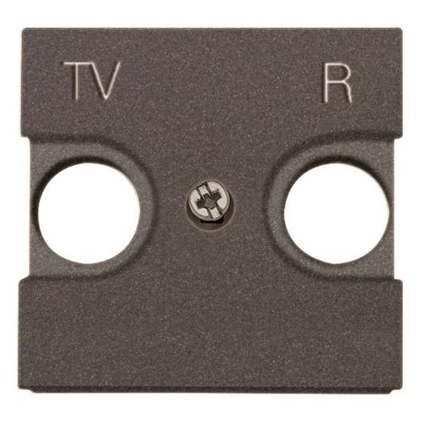 Накладка для TV-R розетки 2 модуля ABB Zenit, антрацит (N2250.8 AN)