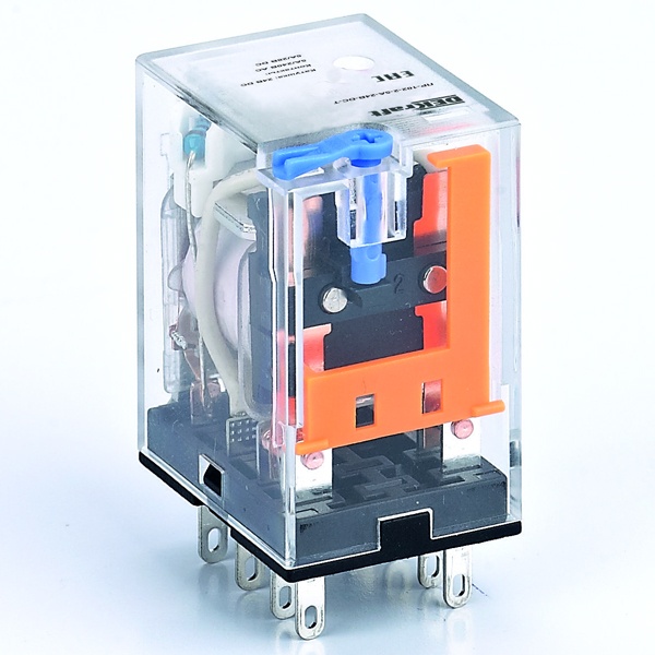 Промежуточное реле DEKraft ПР-102 4 контакта с LED индикатором 5А 12В DC