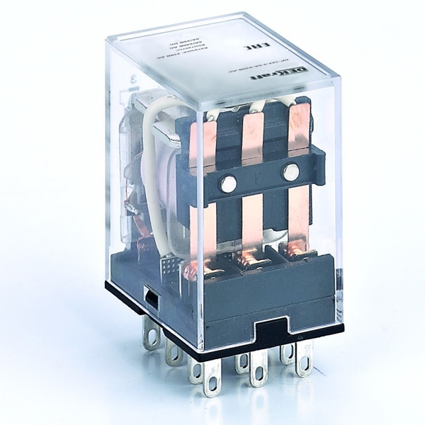 Промежуточное реле DEKraft ПР-102 3 контакта с LED индикатором 10А 230В AC