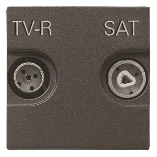 Розетка TV-R-SAT простая ABB Zenit, антрацит (N2251.3 AN)