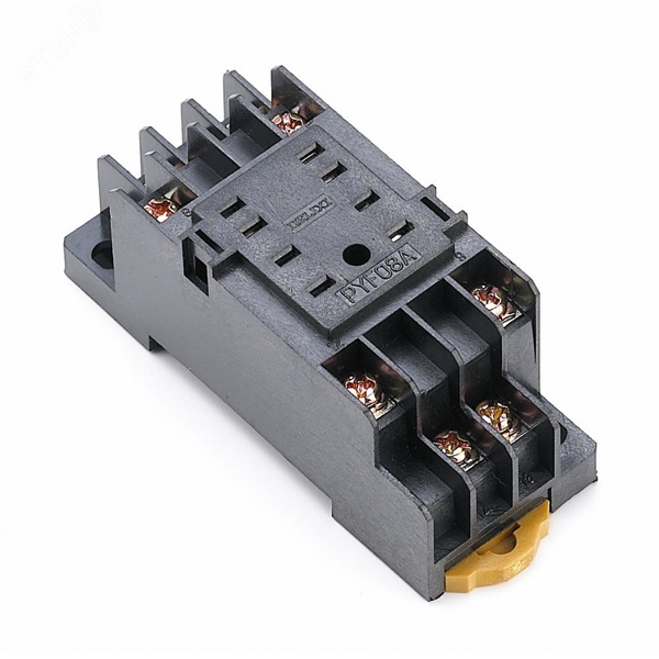 Разъем DEKraft для крепления на DIN-рейку промежуточного реле РР-102 2 контакта (3-5)А