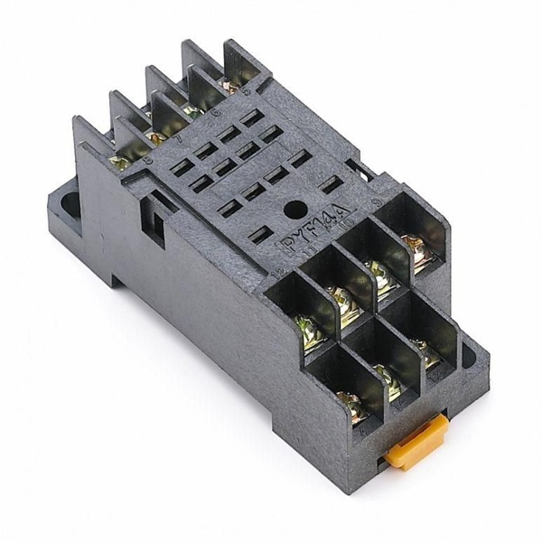 Разъем DEKraft для крепления на DIN-рейку промежуточного реле РР-102 4 контакта (3-5)А