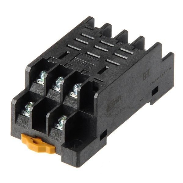 Разъем DEKraft для крепления на DIN-рейку промежуточного реле РР-102 3 контакта 10А