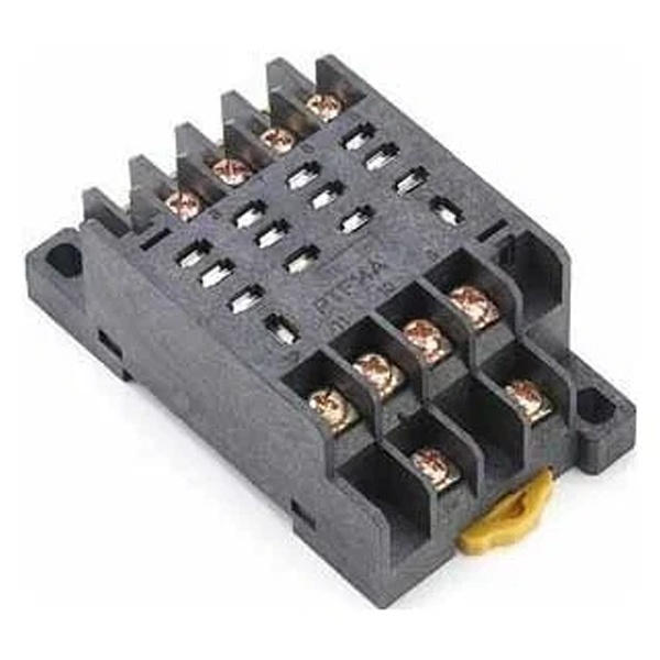 Разъем DEKraft для крепления на DIN-рейку промежуточного реле РР-102 4 контакта 10А