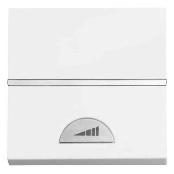 Светорегулятор универсальный клавишный 60-500 Вт 2 модуля ABB Zenit, альпийский белый (N2260.1 BL)