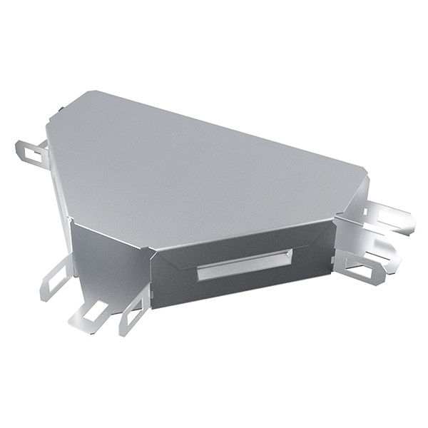 Ответвитель TDM Т-образный горизонтальный для кабельных лотков 35х50 мм