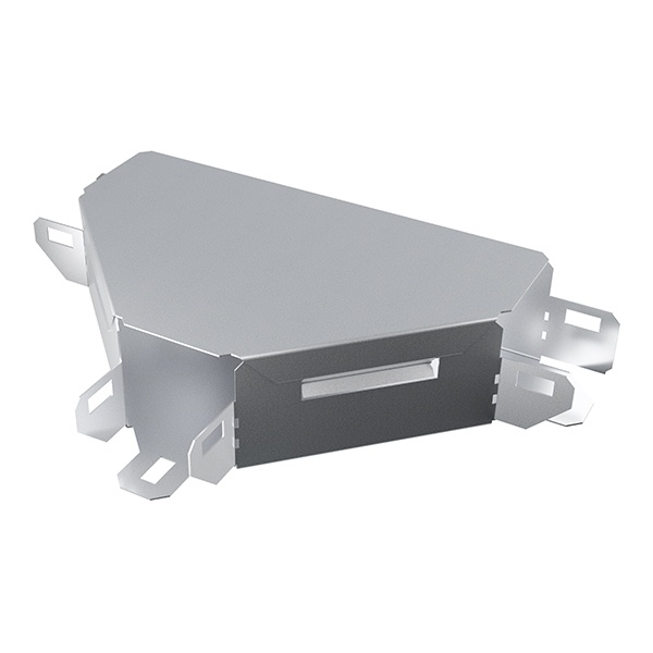 Ответвитель TDM Т-образный горизонтальный для кабельных лотков 50х50 мм