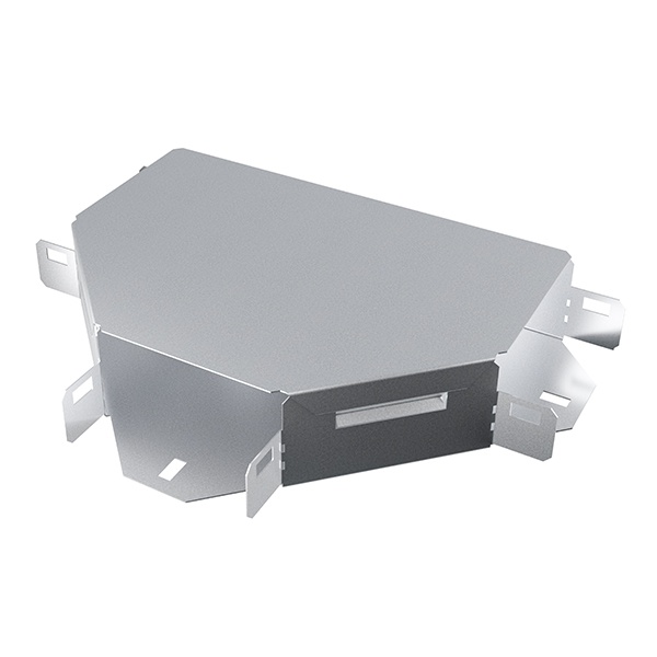 Ответвитель TDM Т-образный горизонтальный для кабельных лотков 50х150 мм