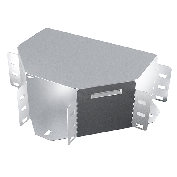 Ответвитель TDM Т-образный горизонтальный для кабельных лотков 100х100 мм