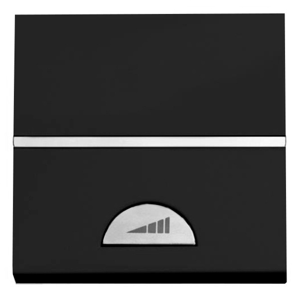 Светорегулятор электронный клавишный 40-450 Вт 2 модуля ABB Zenit, антрацит (N2260 AN)