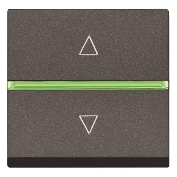 Выключатель жалюзи электронный ABB 700 ВА 2 модуля Zenit, антрацит (N2261.2 AN)