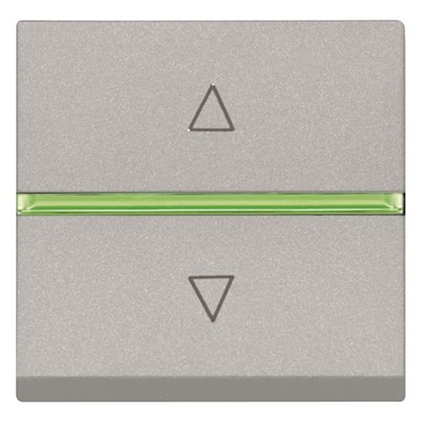 Выключатель жалюзи электронный ABB 700 ВА 2 модуля Zenit, серебристый (N2261.2 PL)