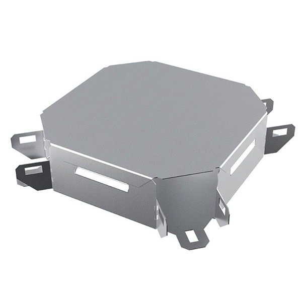 Ответвитель TDM крестообразный для кабельных лотков 100х100 мм