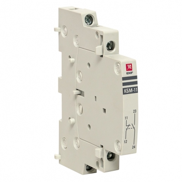 Контакт боковой дополнительный EKF КБМ-11 NO+NC для КМ