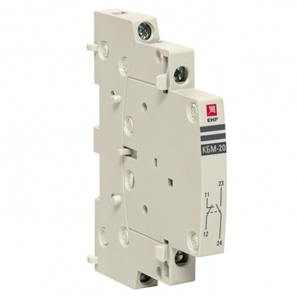 Контакт боковой дополнительный EKF КБМ-20 2NO для КМ