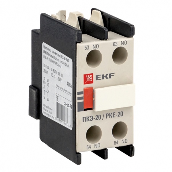 Приставка контактная EKF PROxima ПКЭ-20 2NO