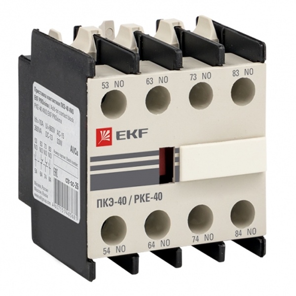 Приставка контактная EKF PROxima ПКЭ-40 4NO
