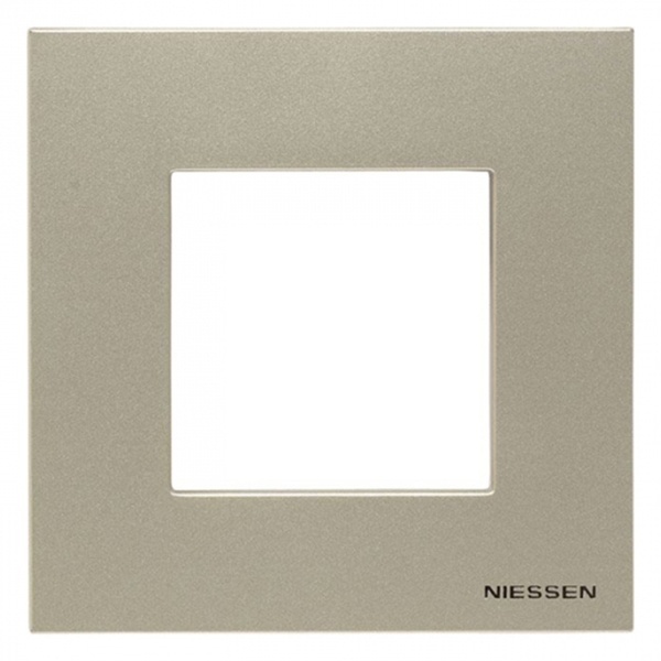 Рамка 1-постовая, 2-модульная, серия Zenit, шампань (N2271 CV)