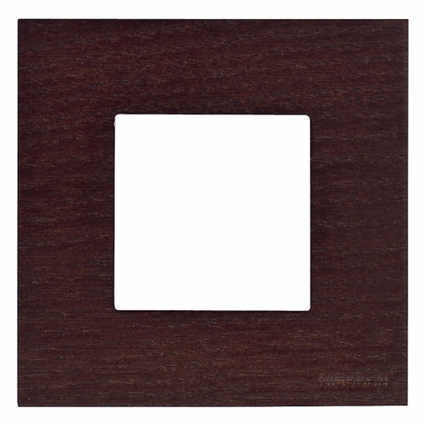 Рамка 1-постовая, 2-модульная, серия Zenit, натуральное венге (N2271 WG)