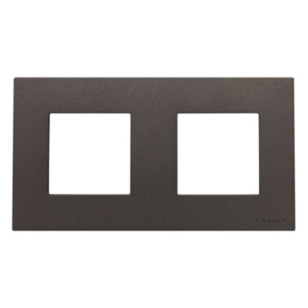 Рамка 2-постовая, серия Zenit, антрацит (N2272 AN)