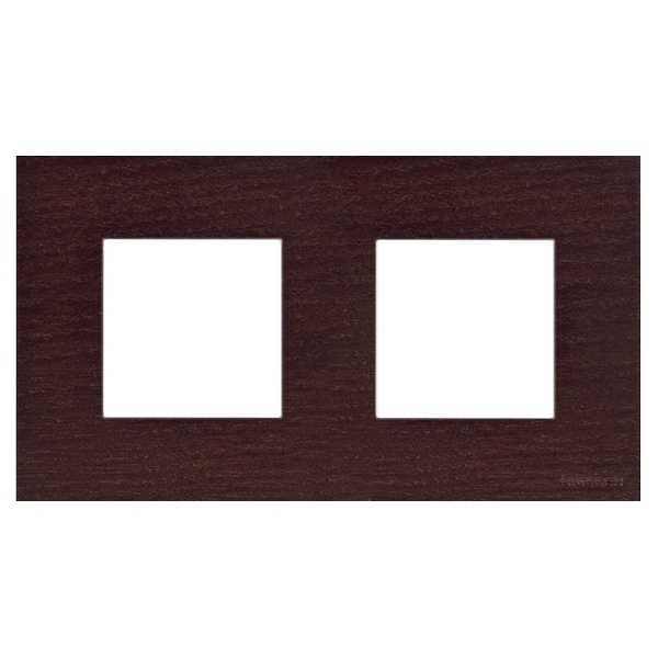 Рамка 2-постовая, серия Zenit, натуральное венге (N2272 WG)