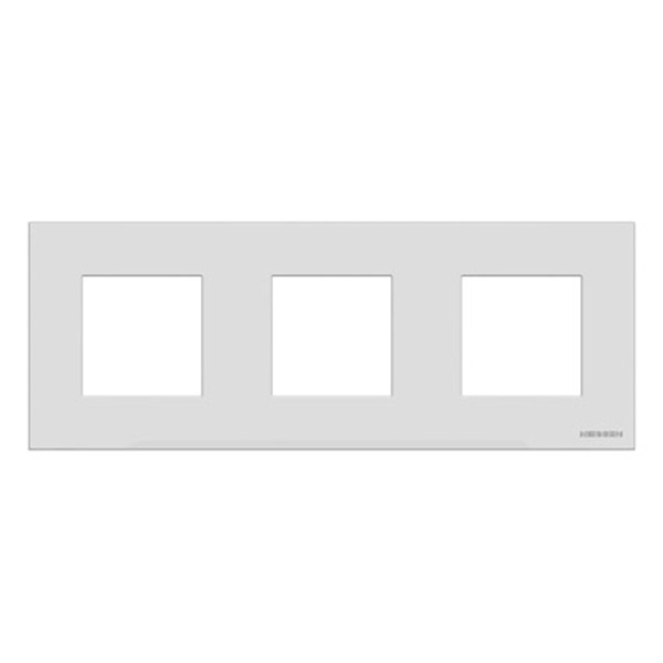 Рамка 3-постовая, серия Zenit, стекло белое (N2273 CB)