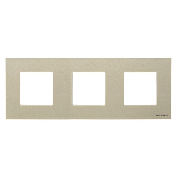 Рамка 3-постовая, серия Zenit, шампань (N2273 CV)