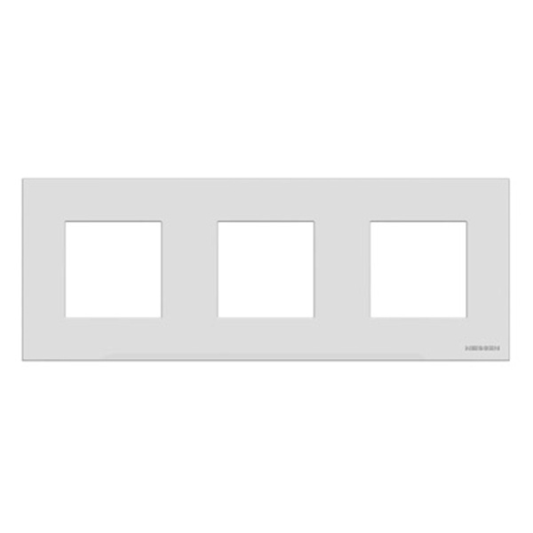 Рамка 3-постовая, серия Zenit, натуральная сталь (N2273 OX)